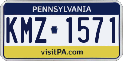 PA license plate KMZ1571