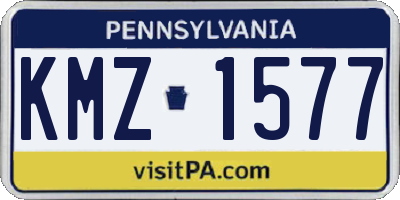 PA license plate KMZ1577