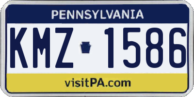 PA license plate KMZ1586