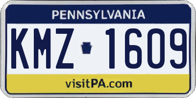 PA license plate KMZ1609