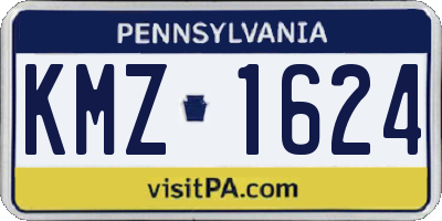 PA license plate KMZ1624