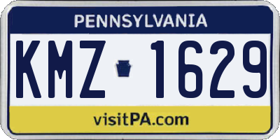 PA license plate KMZ1629