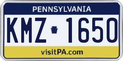 PA license plate KMZ1650