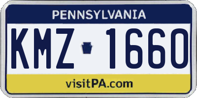 PA license plate KMZ1660