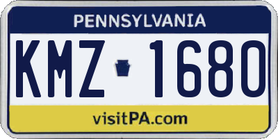 PA license plate KMZ1680