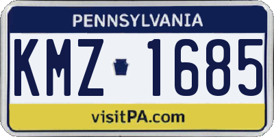 PA license plate KMZ1685