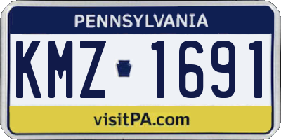 PA license plate KMZ1691