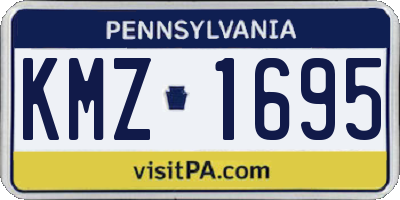 PA license plate KMZ1695