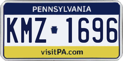 PA license plate KMZ1696