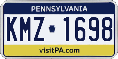 PA license plate KMZ1698