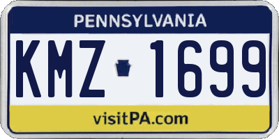 PA license plate KMZ1699