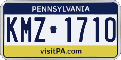 PA license plate KMZ1710