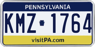 PA license plate KMZ1764