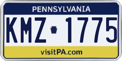 PA license plate KMZ1775