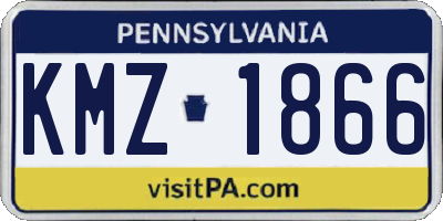 PA license plate KMZ1866
