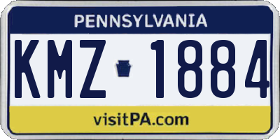 PA license plate KMZ1884