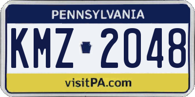 PA license plate KMZ2048