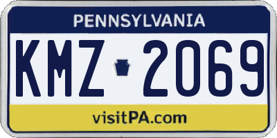 PA license plate KMZ2069