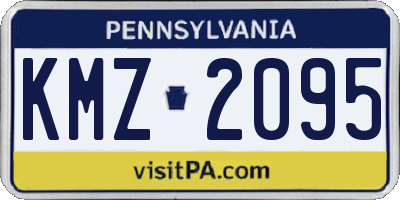PA license plate KMZ2095