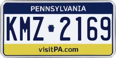 PA license plate KMZ2169
