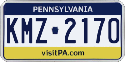 PA license plate KMZ2170