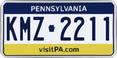 PA license plate KMZ2211