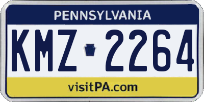 PA license plate KMZ2264