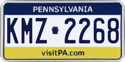 PA license plate KMZ2268
