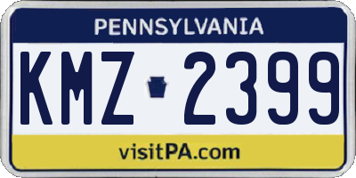 PA license plate KMZ2399