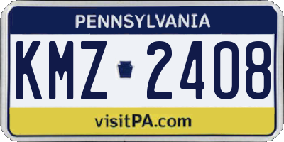 PA license plate KMZ2408