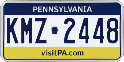 PA license plate KMZ2448