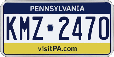PA license plate KMZ2470