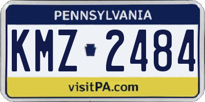PA license plate KMZ2484