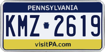 PA license plate KMZ2619