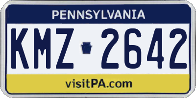 PA license plate KMZ2642