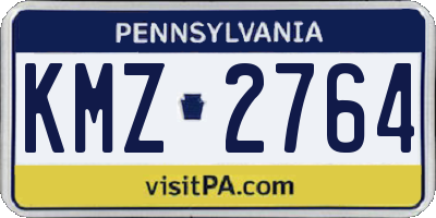 PA license plate KMZ2764