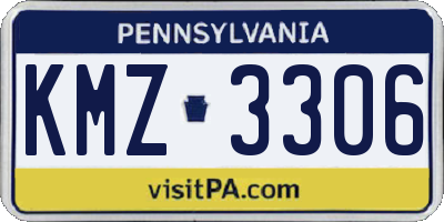 PA license plate KMZ3306