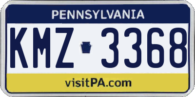 PA license plate KMZ3368