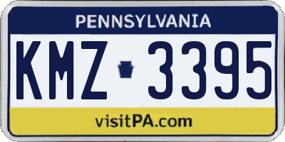 PA license plate KMZ3395