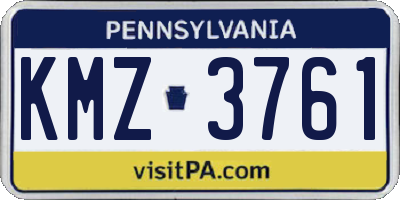 PA license plate KMZ3761