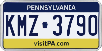 PA license plate KMZ3790