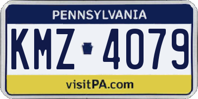 PA license plate KMZ4079