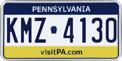 PA license plate KMZ4130