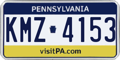PA license plate KMZ4153