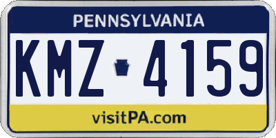 PA license plate KMZ4159