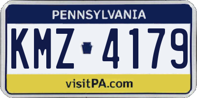 PA license plate KMZ4179