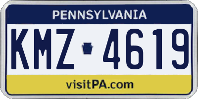 PA license plate KMZ4619