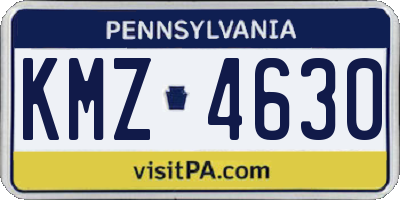 PA license plate KMZ4630