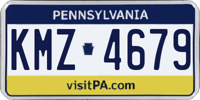 PA license plate KMZ4679
