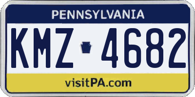 PA license plate KMZ4682